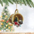 thumbnail image 1 of Christmas Pendant Ornaments Personality Ornaments Christmas Ornaments Christmas Tree Ornaments Ornaments Indoor Rear View Pendant Ornaments Hummingbird Stained Glass Window Hanger Pig on A Swing 12, 1 of 3