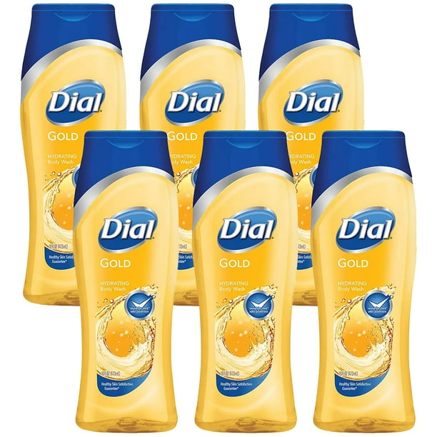 Pack of (6) Dial Gold Hydrating Body Wash 16 oz