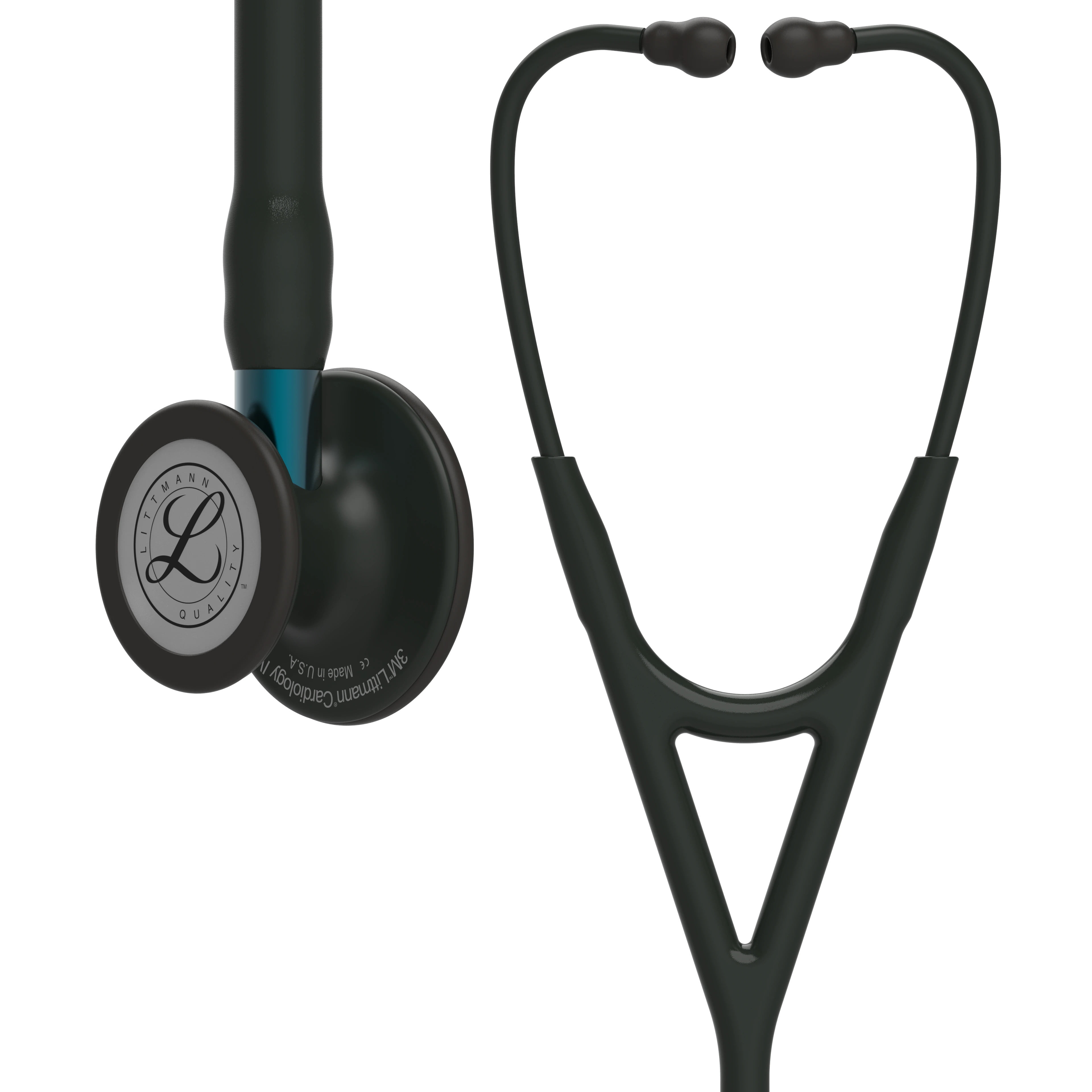 (2 pack) 3M Littmann Cardiology IV Diagnostic Stethoscope, Stainless Steel Black-Finish Chestpiece, 27" Black Tube, Blue Stem