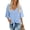02 Light Blue, variant on Womens Tops Summer Blouses V Neck Batwing Sleeve Tops Tie Knot Chiffon Button Down Casual Blouse