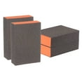 thumbnail image 1 of Unique Bargains 4pcs Sanding Sponge Blocks 400 Grits Sanding Block, 100x70x25mm, Brown&Orange, 1 of 7