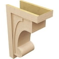 thumbnail image 5 of 12"W x 24"D x 36"H Classic Alma Rough Cedar Woodgrain TimberThane Corbel, Primed Tan, 5 of 6