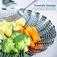 thumbnail image 3 of Stainless Steel Steamer Adjustable Steamer Insert (16Cm-26Cm) Steamer Insert For Cooking Pots, 3 of 7