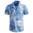 thumbnail image 5 of Hawaiian Shirt for Men Summer Short Sleeve Relaxed Fit Button Down Lapel Collar Tropical Beach Shirts Vacation Outfits, 5 of 5