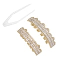 thumbnail image 4 of Hop GoldPlated Brass Hip Hop False Teeth Set  Festival Teeth Decoration BraceGold, 4 of 7