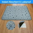 thumbnail image 3 of RIOUSSI Washable Pee Pads for Dogs, Puppy Pads for Potty Training with Leakproof Bottom. 2 Pack, 36"x72", 3 of 7