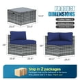 thumbnail image 4 of Sunmthink 7-Piece Wicker Patio Furniture Sets, Outdoor Conversation Set with 4 Inches Thick Cushions and Waterproof Cover, 4 of 6