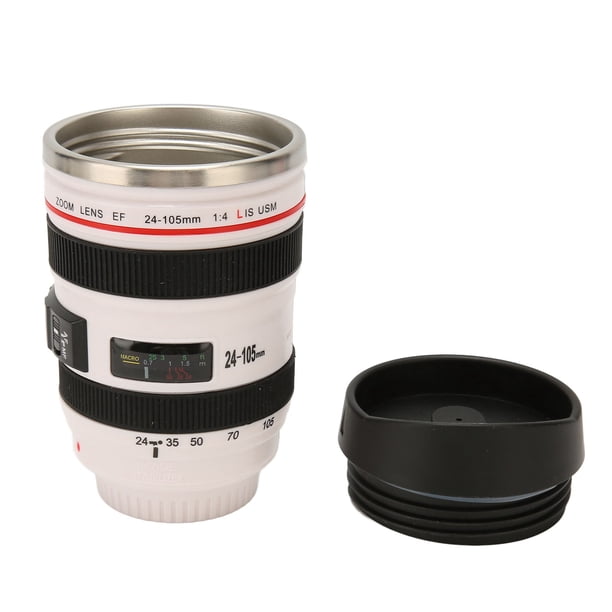 Taza de café con Lente de Cámara de Acero Inoxidable de Primera Taza para Cámara de Fotógrafo Taza de café de Viaje con Tapa Ideal para Hombres y Mujeres Cuenta con ANGGREK Otros