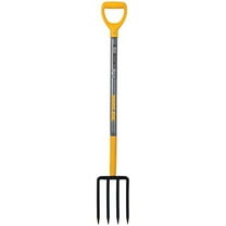True Temper 2812200 4-Tine Spading Digging Fork with 30 in. Hardwood D-Grip Handle, 30 Inch