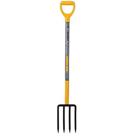 True Temper 2812200 4-Tine Spading Digging Fork with 30 in. Hardwood D-Grip Handle 30 Inch