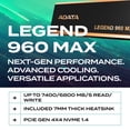thumbnail image 2 of ADATA 4TB SSD Legend 960 Max with Heatsink PCIe Gen4x4 NVMe M.2 Internal Gaming SSD Up to 7,400 MB/s PS5 Compatible (ALEG-960M-4TCS), 2 of 8