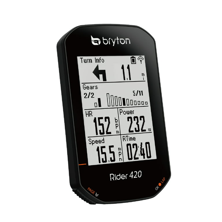 Tom Audreath sund fornuft hjerte Bryton Rider 420E GPS Cycling Bike Computer. Device Only. Simply Precise. -  Walmart.com