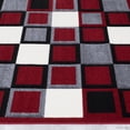 thumbnail image 4 of Allstar Rugs Allstar Woven Geometric Small Block Design Rug Red 5' 2"x7' 1" 5' x 8', 4 of 7