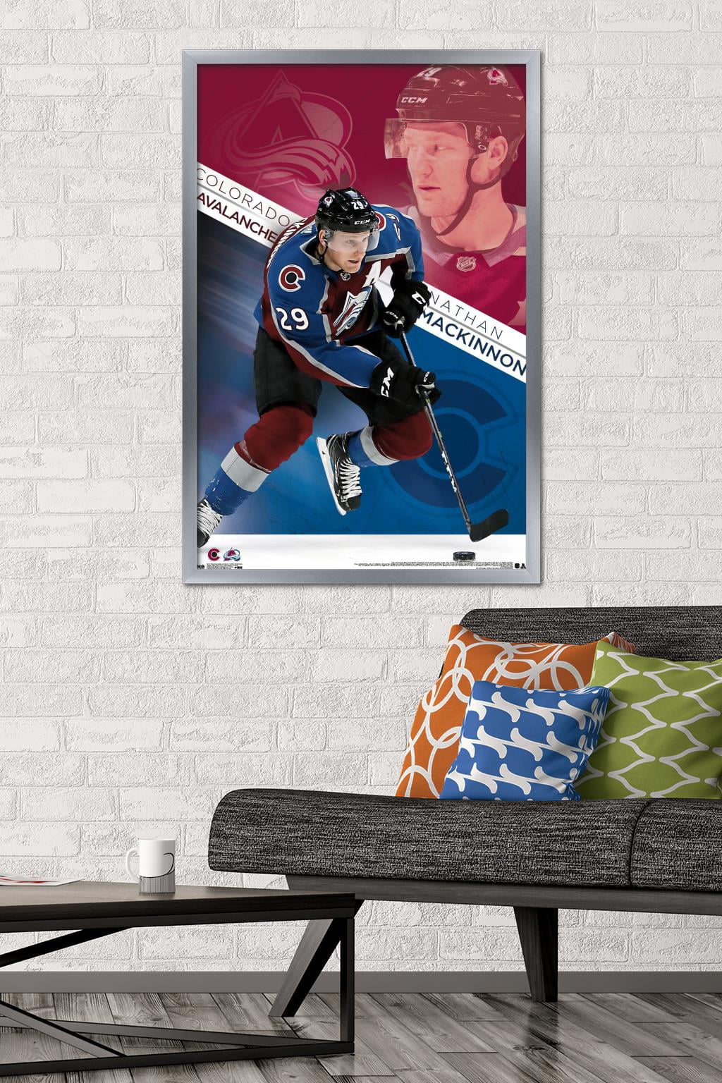 NHL Colorado Avalanche - Nathan Mackinnon Wall Poster, 22.375" x 34" Framed