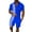 Blue, variant on Vedolay Short Sets For Men Casual Short Sets for Men Clothing Patchwork Beach Slim Fit Shorts and T-Shirt Summer Short Set,Blue XL