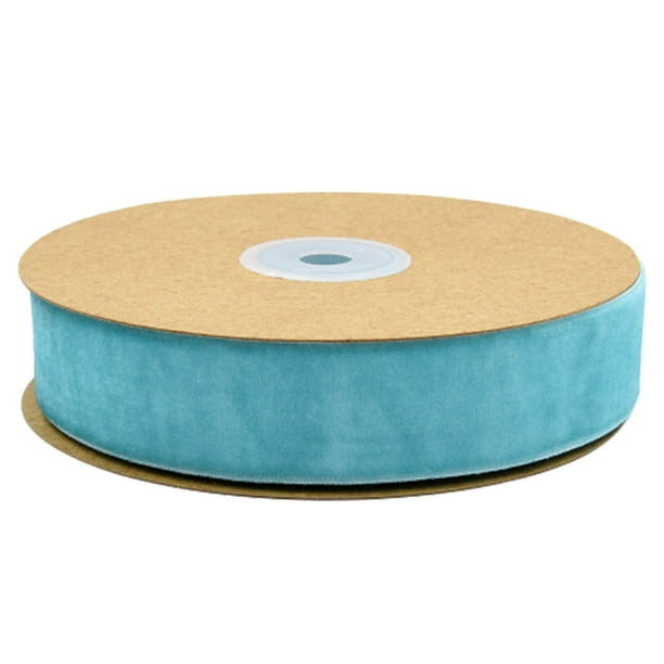 WORGEOUS 1 rollo de 2,5 cm de ancho, no elástico, accesorios para ropa, cinta para envolver regalos, cintas flocadas, cinta decorativa para bricolaje, para tienda de casa (azul)