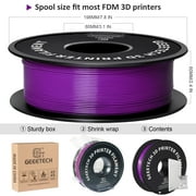 GEEETECH Purple PLA 3D Printer Filament 1.75mm Toughness Enhanced, Dimensional Accuracy +/-0.03mm, 1kg (2.2lbs) , 1080 Feet (330m)per Roll, Vacuum Packaging, Fit for Most 3D FDM Printer