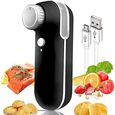 Máquina de sellado con carga de perilla, mini dispositivo de sellado, clip de sellado doméstico portátil, bocadillos a prueba de humedad