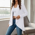 thumbnail image 4 of Gealkoca Women's Drape Open Front Cardigans Cozy Soft Long Sleeve Casual Outerwear Women Solid Color Loose Lightweight Flowy Cardigans Sweater, 4 of 9