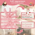 thumbnail image 5 of Laintene Pink Christmas Tree, 6ft unlit Christmas Tree W/ 800 Hinged Branch Tips, Premium Spruce Artificial Xmas Tree with Folding Metal Stand, for Indoor/Outdoor Holiday Decoration, 5 of 9
