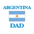 thumbnail image 3 of CafePress - Argentina Dad Greeting Cards - Greeting Card, Blank Inside Glossy, 3 of 3