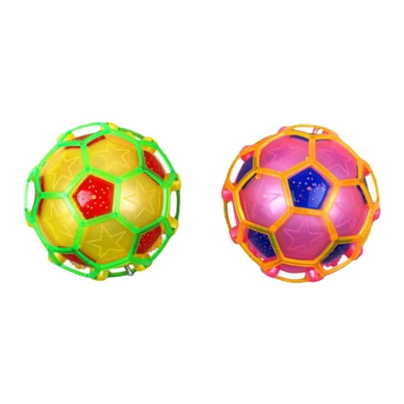 

2pcs Electric Luminous Jumping Football Toy for Kids Children No Battery