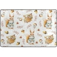thumbnail image 4 of Dreamtimes Watercolor Autumn Rabbit Area Rug 72x48in Cute Mushroom Fall Non-Slip Floor Carpet Comfort Floor Mats Decor for Indoor Living Dining Room and Bedroom Area, 4 of 7