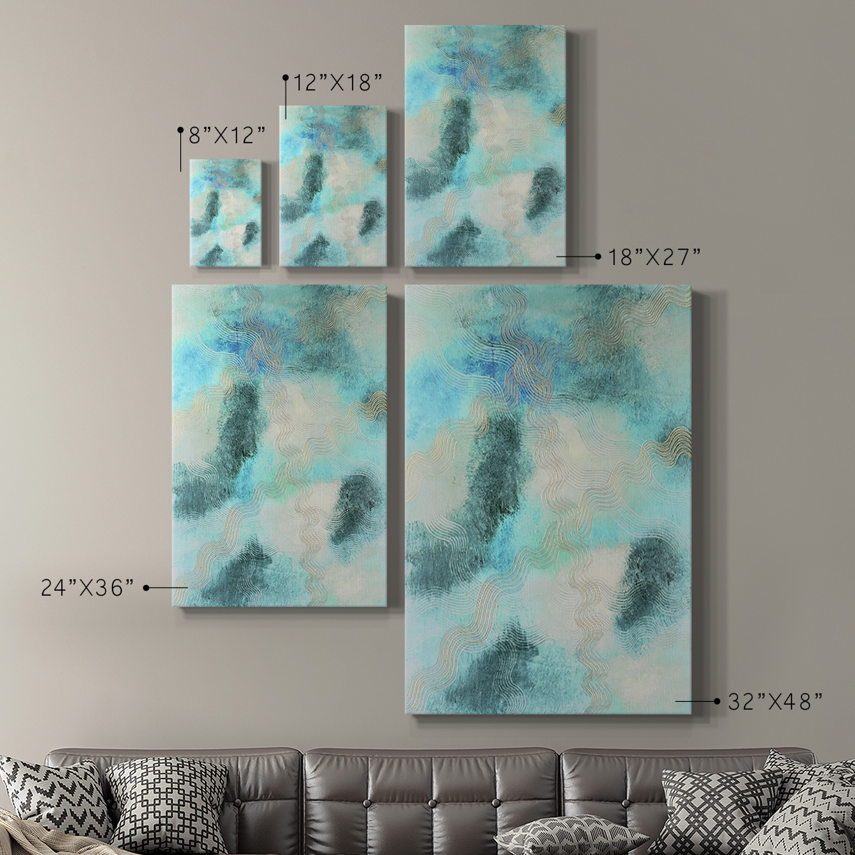 Blue Shift II Premium Gallery Wrapped Canvas - Ready to Hang