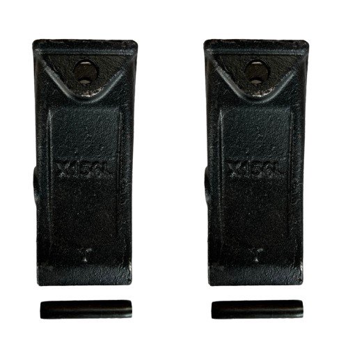 2 PK Mini Excavator Long Dirt Bucket Teeth w/ Pins - X156L , P156 ,T156X 6727801