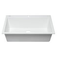 thumbnail image 3 of Pemberly Row White 33" Single Bowl Drop In Granite Composite Kitchen Sink, 3 of 9