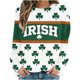thumbnail image 5 of Tops para las Mujeres de Moda Otoño Día de San Patricio Suéter Impreso, Suelto Cuello Redondo Manga Larga Blusa Casual, 5 of 7