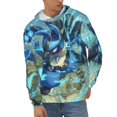 thumbnail image 5 of Lucario Men's Hoodie Novelty Pattern Long Sleeve Unisex Pullover Hoodies Casual Hooded Sweatshirt with Pocket, 5 of 8