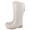 Beige, variant on Brown Women Casual Spring Summer High Top Rain Boots Japanese Style Solid Color Waterproof Pvc