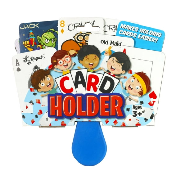 Regal Games - Playing Card Holder for Kids - Durable Plastic - for Family Game Nights, Parties