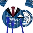 thumbnail image 5 of New Father's Day theme party decoration supplies - disposable paper plates, paper towels, cups, tablecloths. Decorations for men's gatherings. 16-person serving., 5 of 10