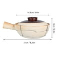 thumbnail image 2 of MLINS Traditional Earthenware Clay Pot for Cooking Ceramic Cooking Pot for Rice Soups and Stews for Meal Banquets and Travel Use, 2 of 7