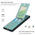 thumbnail image 3 of for Galaxy S21 Wallet Case with RFID Blocking Card Holder for Girls Women,Premium PU Leather Magnetic Buttons Portrait Stand Wrist Strap Case for Samsung Galaxy S21 5G 6.2 Inch,Mandala Green, 3 of 16