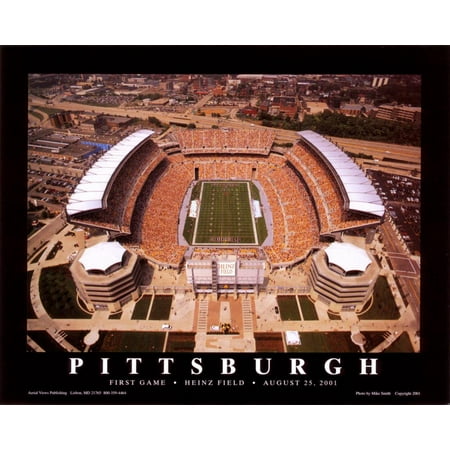 Pittsburgh Steelers Heinz Field Framed - Pittsburgh (First Game, Heinz Field, August 25, 2001) Art Print - 10x8