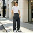 thumbnail image 3 of HBDesign Mens Summer Seersucker Wide Leg Pants Casual Breathable Comfort Trousers, 3 of 6