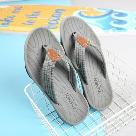 

Summer Men Flip Flops Massage Slippers Skid-proof Good Quality Double Sole Shoes Soft Comfortable Big Size Male Shoes Hot Sale