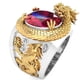 thumbnail image 3 of Anillo de dragón Qarigey de estilo europeo de cobre Joyería hecha a mano de plata esterlina para hombres Trabajo hecho a mano exquisito, 3 of 6