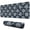 Blue White Floral, variant on Long Mouse Pads for Desk,Navy Mexican Skull Pattern Desk Mats on Top Of Desks, Desk Mouse Pad Extra Large with 3mm Non-Slip Base and Stitched Edge for Gaming,Office,Work,Home 31.5"x11.8"