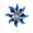Blue, variant on 10 PCS Silver Reflective Pinwheels with Stakes 15.5 inches, Windmill Wind Spinners for Outdoor Garden Lawn Yard Decor, Foil Pin Wheels for Bird and Animal Deterrent