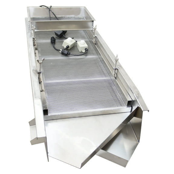 Electric Linear Vibrating Screen with 4mm & 1mm Screens (Two Layer Two Motor) JG40-95