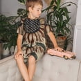 thumbnail image 4 of Fotbe USA Sunflower Flag Pijama Estampada de 2 Piezas para Niños – Ropa de Dormir de Manga Corta Cómoda para Niños y Niñas, Camiseta y Shorts de Algodón-Medium, 4 of 6