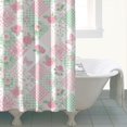 thumbnail image 4 of Pioneer Flower Floral Print Pattern Shower Curtain 72"x72", Bathroom Decorative Shower Curtain Set with 12 Hooks, Waterproof Washable, 4 of 6