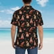 thumbnail image 4 of Balery Valentine Gnome Camisas hawaianas de manga corta para hombre, camisas playeras de corte holgado, camisas de vacaciones con botones,Large, 4 of 7
