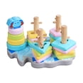 thumbnail image 3 of XWSHYW Juguetes para Niños Pequeños Diseño de Animales Pequeños con Forma Geométrica, Cinco Juegos de Rompecabezas de Madera para Educación Temprana, Juguetes para Niños y Niñas, Regalos de Cumpleaño, 3 of 7