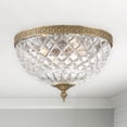 thumbnail image 5 of Crystorama Ceiling Mount 12" Wide Olde Brass Ceiling Light, 5 of 12
