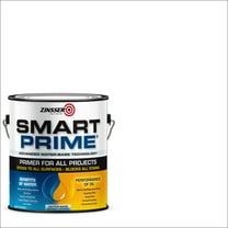 White, Zinsser Smart Prime Universal Water-Based Flat Primer- 249729, Gallon- 2 Pack